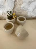 Vintage French Snail Pots en Gres