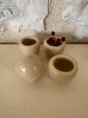 Vintage French Snail Pots en Gres
