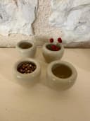 Vintage French Snail Pots en Gres